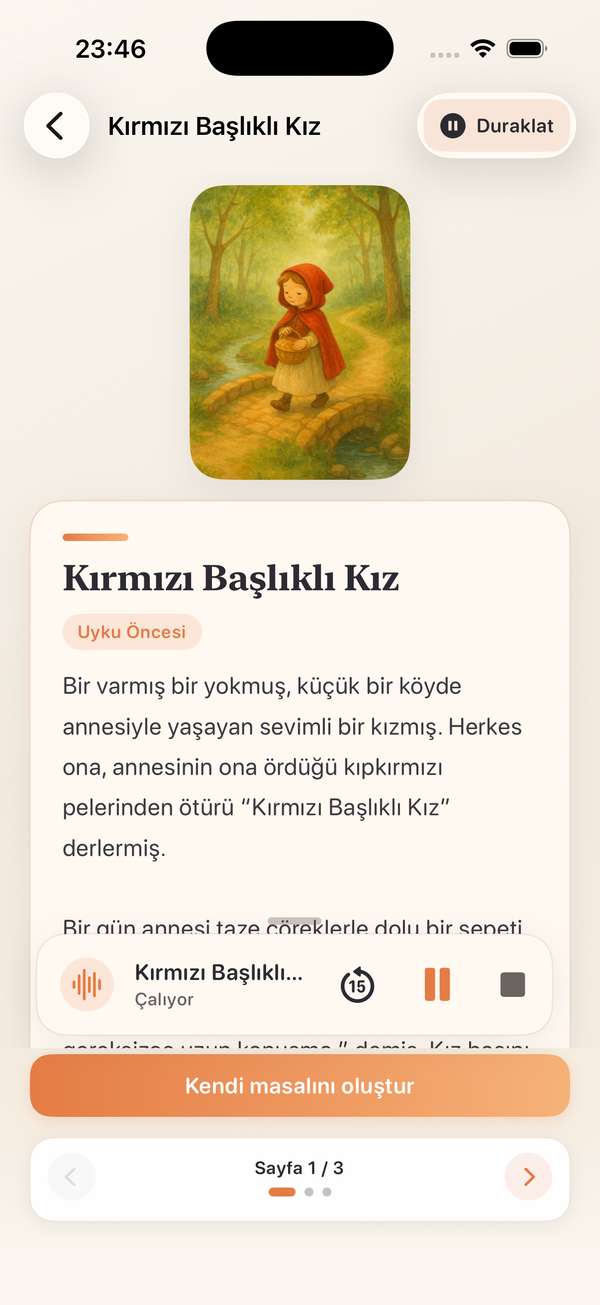 Sesli masal okuma